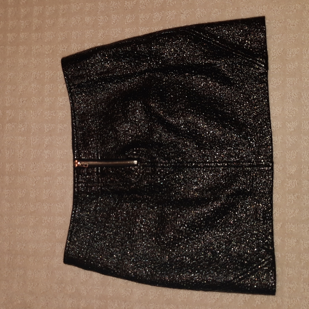 Black Pleather Zara Skirt Size M/28